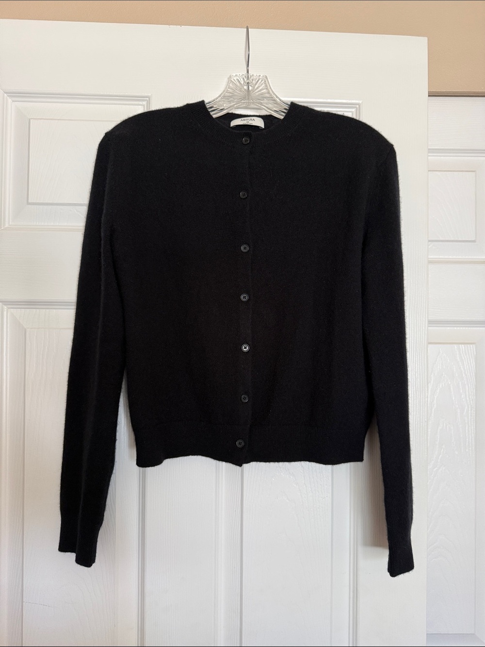 Aritzia Black Bare Cashmere Cardigan XS